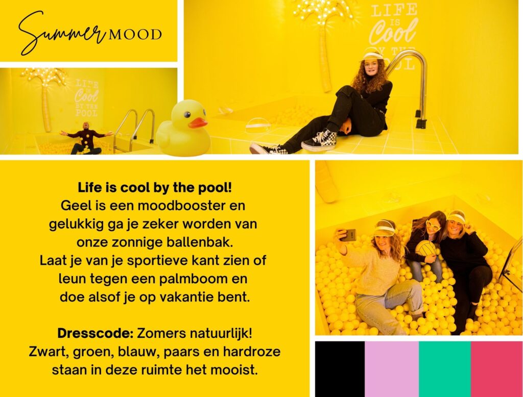 Likeland inspiratie instagram museum decor geel ballenbak summer mood